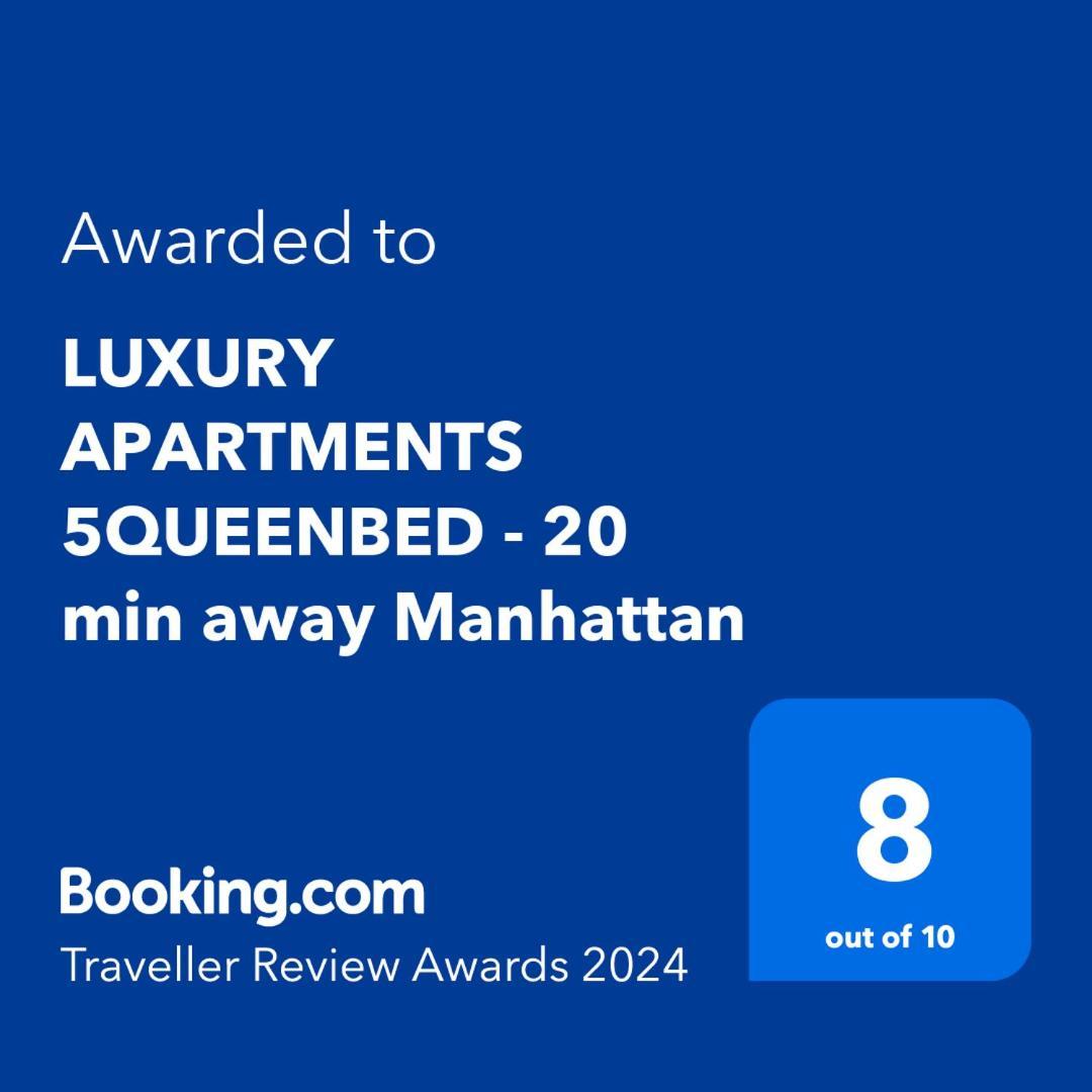 Luxury Apartments 5Queenbed - 20 Min Away Manhattan เจอร์ซีย์ซิตี้ ภายนอก รูปภาพ